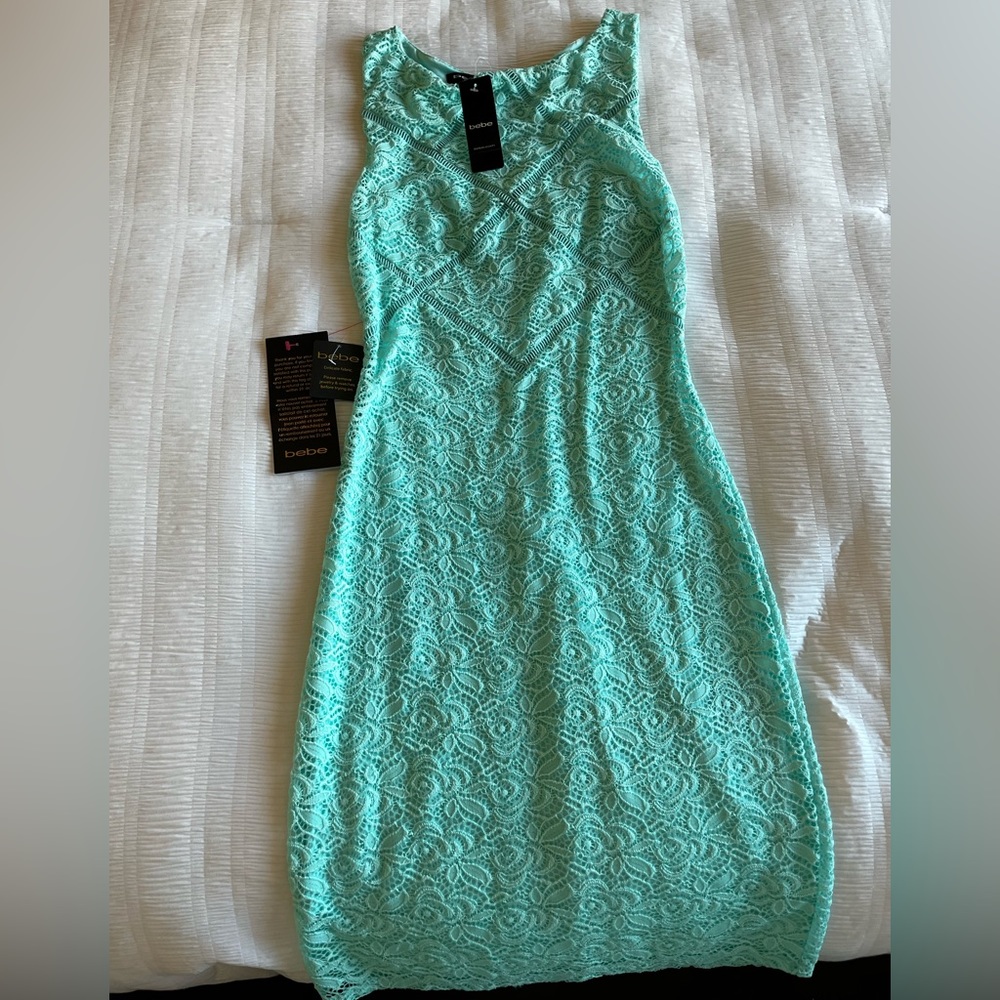 Bebe Teal/Green Dress